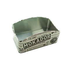 Promotional Tinplate Cafe Use Coffee Bag Tea Sugar Bag Holder with Divider