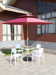 Wind Resistant Patio Canopy: Custom Branding Parasol for Coffee Shops