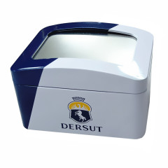 Curved Top Custom Branding Tinplate Coffee Table Napkin Holder
