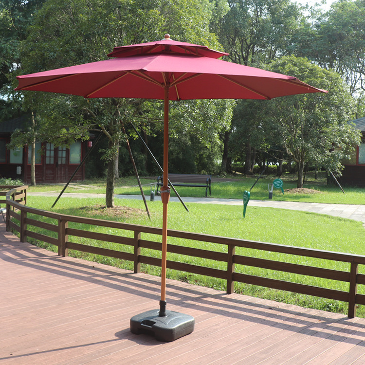 Wind Resistant Patio Canopy: Custom Branding Parasol for Coffee Shops