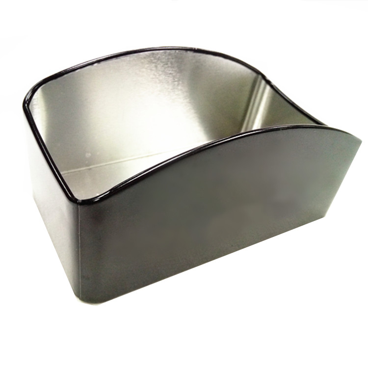 Promotional Tinplate Square Sugar Bag Holder with Customized Printing Embossed Logo