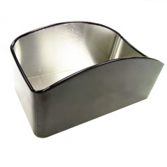 Promotional Tinplate Square Sugar Bag Holder with Customized Printing Embossed Logo