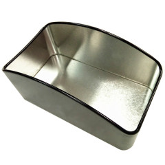 Promotional Tinplate Square Sugar Bag Holder with Customized Printing Embossed Logo