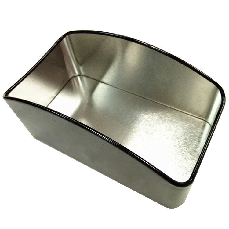 Promotional Tinplate Square Sugar Bag Holder with Customized Printing Embossed Logo