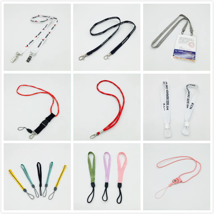 1cm Custom Silk Printing Phone Rope with C Hook