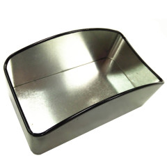 Promotional Tinplate Square Sugar Bag Holder with Customized Printing Embossed Logo