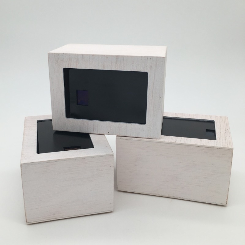 Custom Painting Natural Pine Wood Tissue Box for Restaurants and Coffee Shops