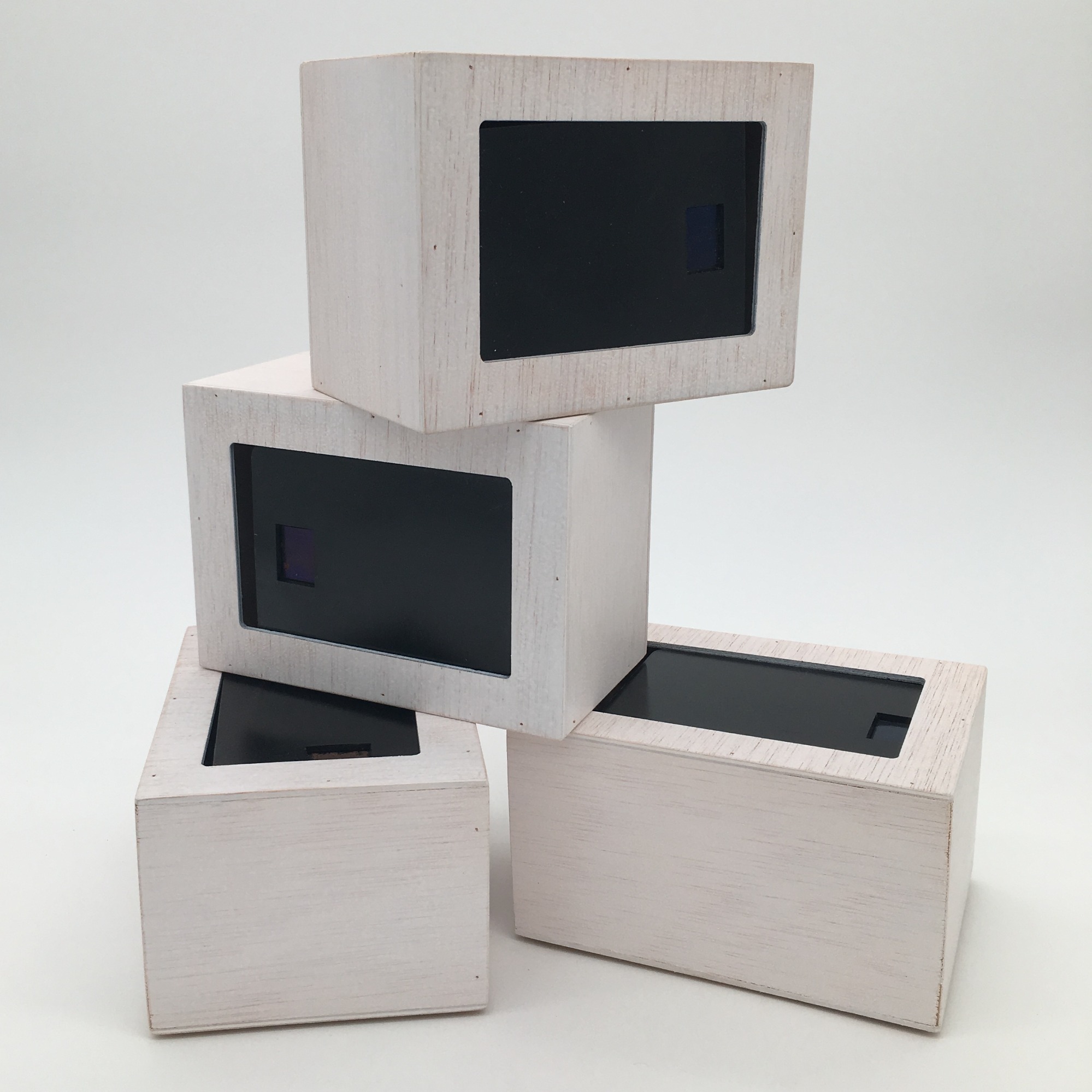 Custom Painting Natural Pine Wood Tissue Box for Restaurants and Coffee Shops