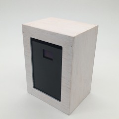 Custom Painting Natural Pine Wood Tissue Box for Restaurants and Coffee Shops
