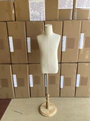 Natural Color Linen Coating Children Suits Display Mannequin