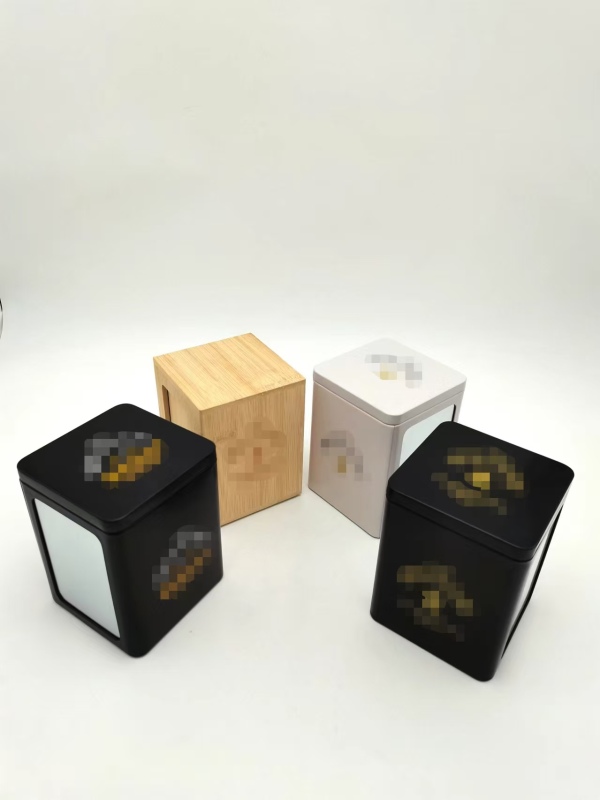 Laser Logo 10X10X13cm Bamboo Wood Double Door Table Napkin Box
