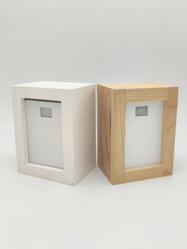 Custom Laser Logo Natural Color Pine Wood Table Napkin Ring Tissue Box