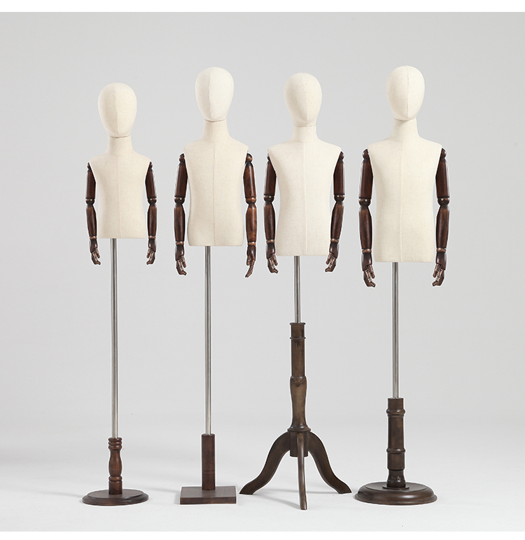 Children's Window Linen Mannequins Boy and Girl Dummies Kids Mannequin