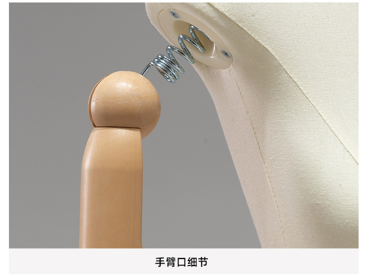 High Quality Fashion Thin Female Mannequin Dress Form with Linen Fabric Covered