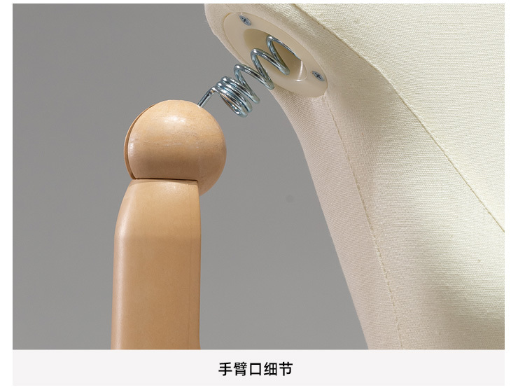 High Quality Fashion Thin Female Mannequin Dress Form with Linen Fabric Covered
