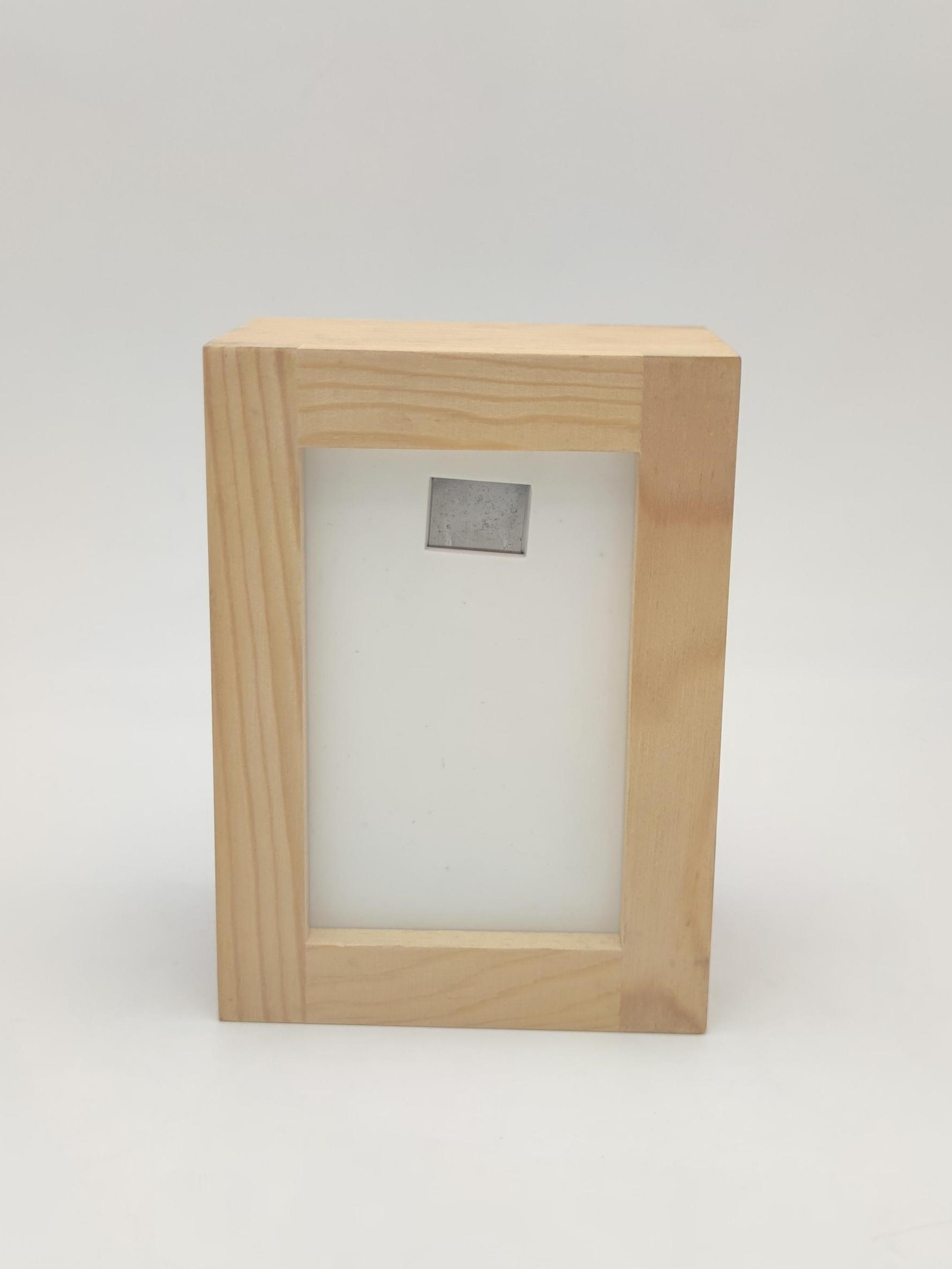 Custom Laser Logo Natural Color Pine Wood Table Napkin Ring Tissue Box