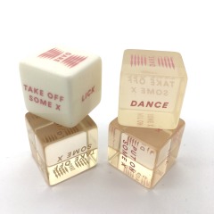 Transparent Put on X Sexy Dirty Night Game Truth Dare Game Dice