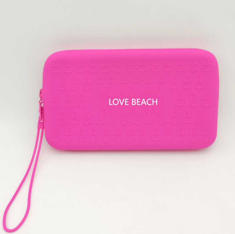 Custom Branding Emboosed Logo Colorful Waterproof Silicone Beach Bag
