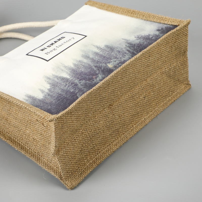 Custom Promotional Eco-Friendly Natural T/C Canvas Shopping Bag Jute Bag