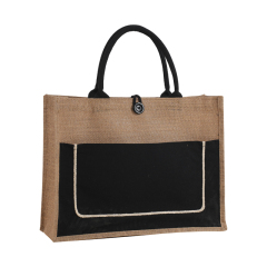 Custom Promotional Branded Eco-Friendly Natural Jute Bag Shopping Bag
