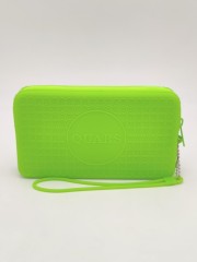 Custom Colorful Branding Pattern Waterproof Zipper Silicone Beach Bag