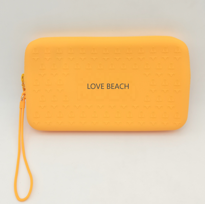 Custom Branding Emboosed Logo Colorful Waterproof Silicone Beach Bag