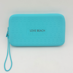 Custom Branding Emboosed Logo Colorful Waterproof Silicone Beach Bag