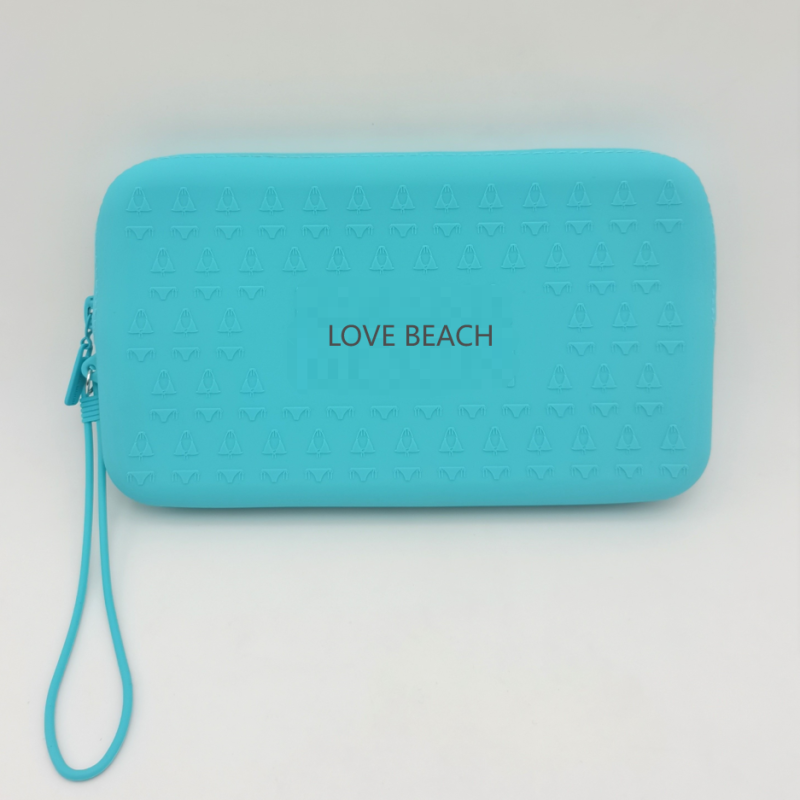 Custom Branding Emboosed Logo Colorful Waterproof Silicone Beach Bag