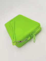 Custom Colorful Branding Pattern Waterproof Zipper Silicone Beach Bag