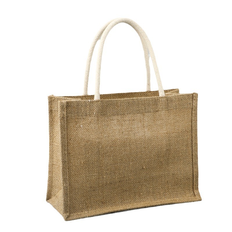 Custom Promotional Branded Eco-Friendly Natural Jute Bag Shopping Bag