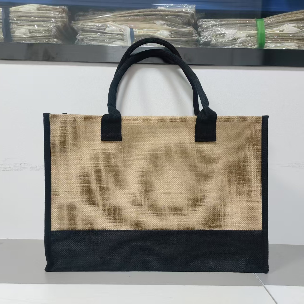 Custom Promotional Branded Eco-Friendly Natural Jute Bag Shopping Bag