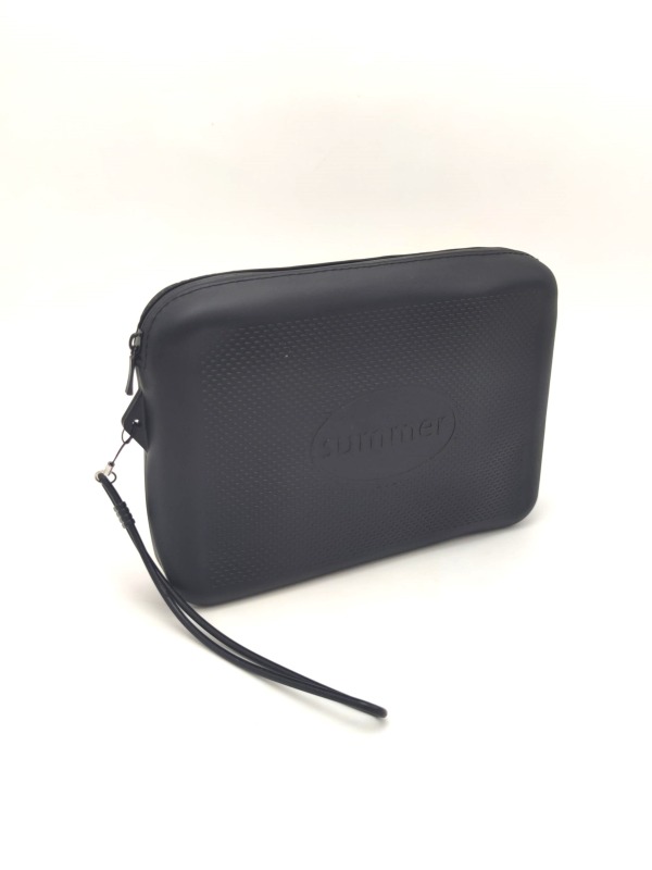 Custom Branding Pattern Waterproof Zipper Silicone Beach Bag