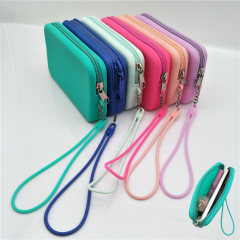Custom Colorful Branding Pattern Waterproof Zipper Silicone Beach Bag