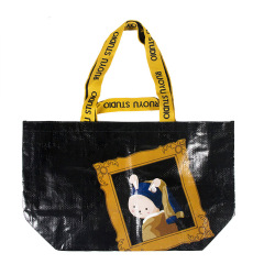 Reusable Waterproof Branded Cmyk Printing Laminated PP Woven Shoulder Shopping Bag