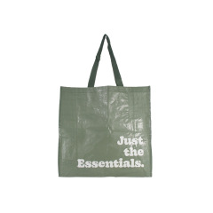Waterproof Custom Branded Laminated Eco-Friendly PP Woven Shoulder Shopping Bag