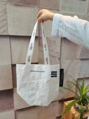 Small Fashion Reusable Waterproof Transparent PP Woven Women Shopping Bag
