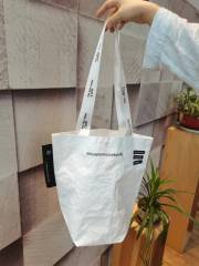 Small Fashion Reusable Waterproof Transparent PP Woven Women Shopping Bag