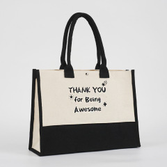Fashionable Custom Printing T/C Canvas Reusable Women Handbag Tote Bag