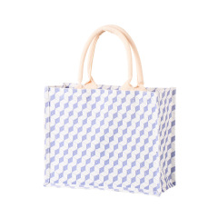 Reusable Fashionable Custom Printing Cotton Canvas Women Shopping Tote Bag