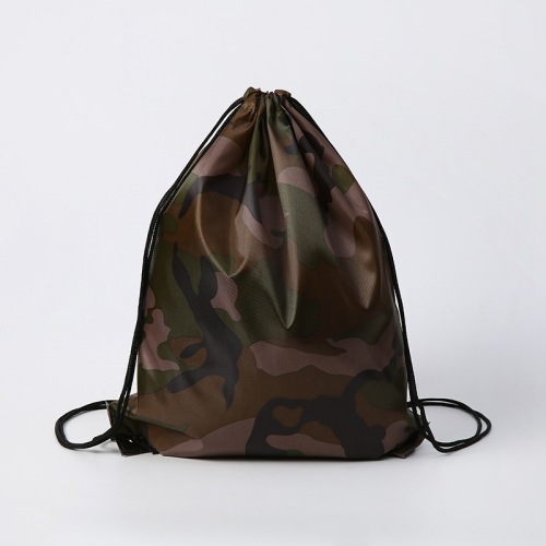 Reusable Portable Cheap Custom Polyester Sports Gym Drawstring Backpack Sring Bag
