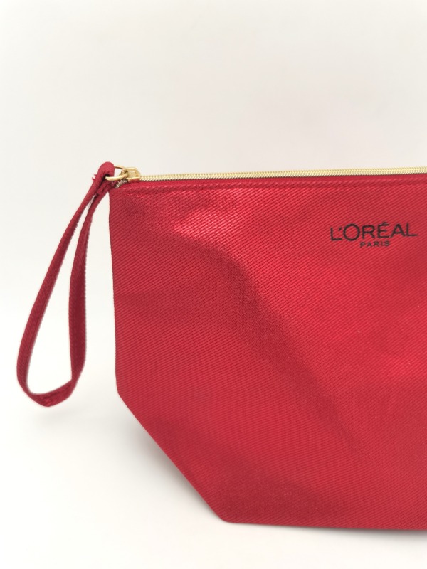 Personalized Branding Red Makeup Tools Storage Travel Wash Cosmetic Pouch Bag
