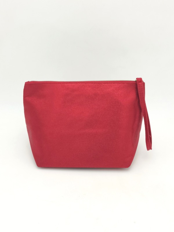 Personalized Branding Red Makeup Tools Storage Travel Wash Cosmetic Pouch Bag