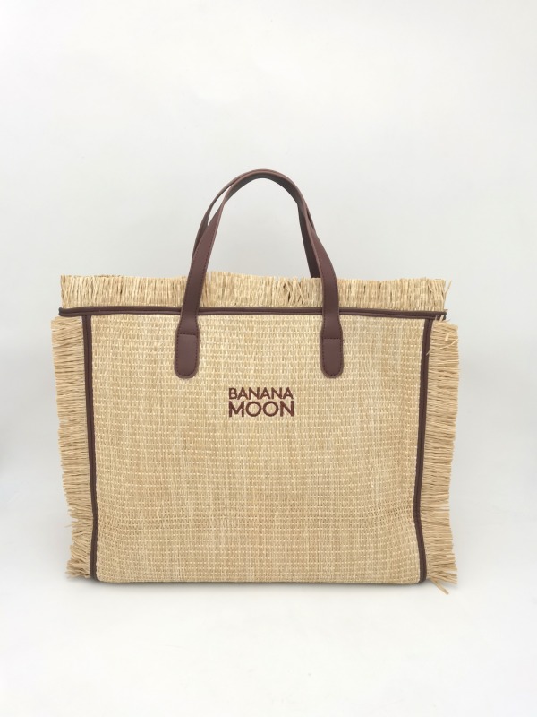 High Quality Branding PU Embroidery Trimming Summer Holiday Seaside Beach Straw Bag