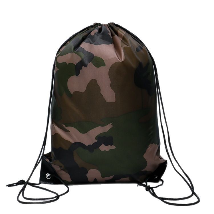 Reusable Portable Cheap Custom Polyester Sports Gym Drawstring Backpack Sring Bag