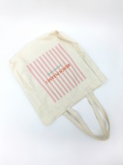 Custom Cmyk Printing Reusable Sustainable 100% Cotton Canvas Shopping Bag