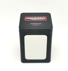 Custom Coffee Shop Restaurant Embossed Logo Tinplate Napkin Box Tissue Holder