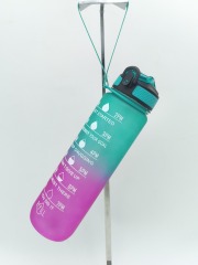 BPA Free Eco-Friendly Fitness Large Capacity 1000ml Time Scale Sport Water Bottle