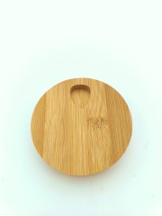 Sustainable Round Bamboo Wooden Pill Organizer 7days Weekly Medication Storage Pill Box
