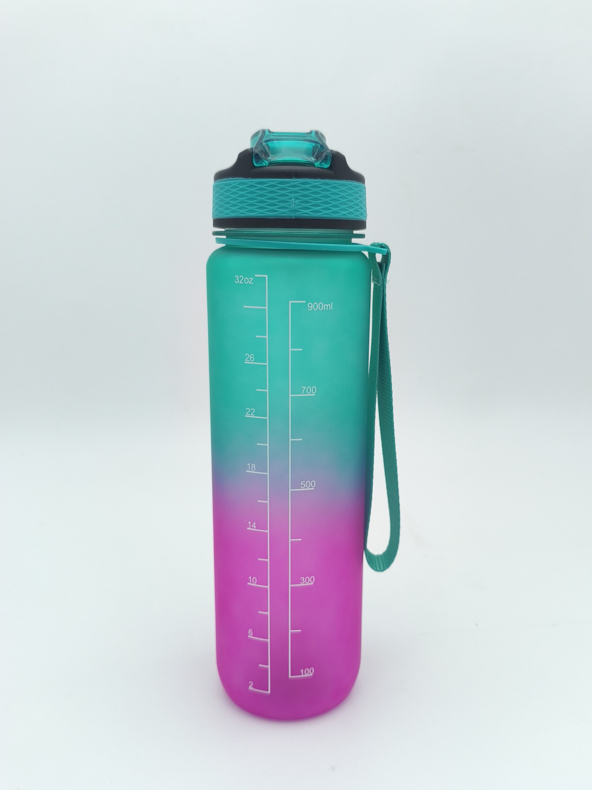 BPA Free Eco-Friendly Fitness Large Capacity 1000ml Time Scale Sport Water Bottle