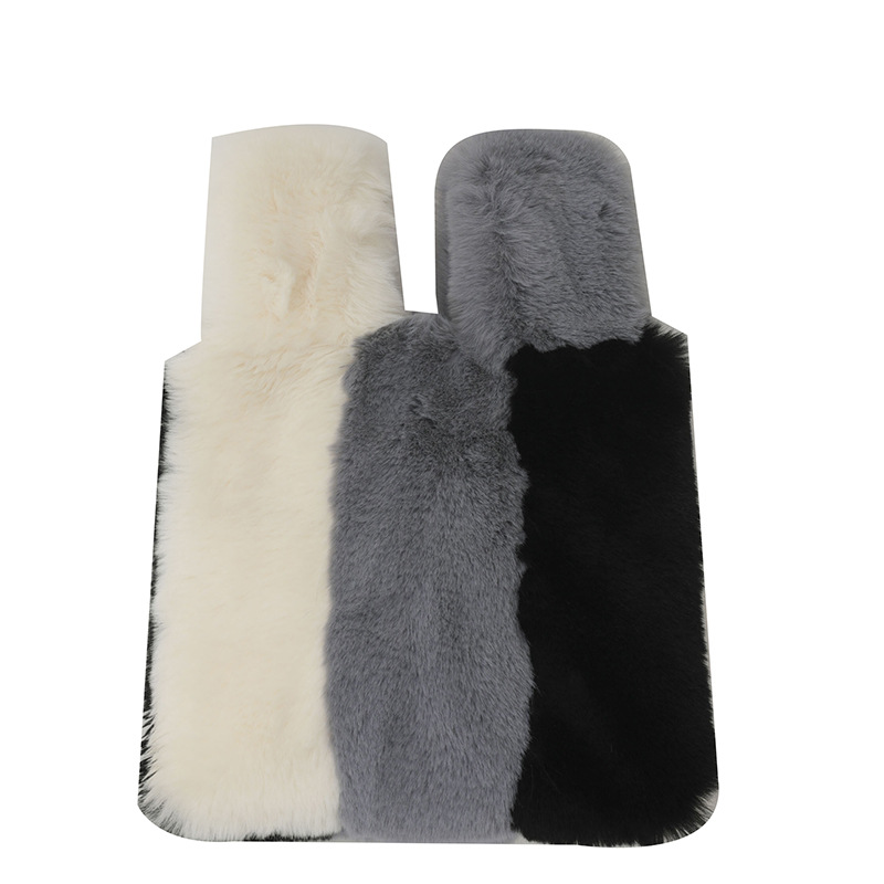 Warm Soft Fur Fluffy Colorful Stripes Plush Winter Autumn Clutch Bag Handbag